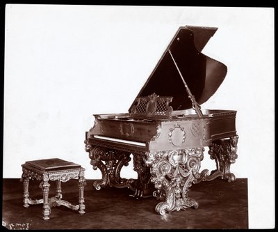 An Ornate Piano and Bench by the Webber Piano Co., New York, 1906 by Byron Company